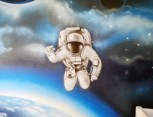 Astronaut im Kinderzimmer