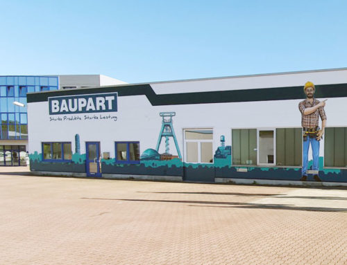Graffiti als Außenwerbung – Baupart GmbH Bochum